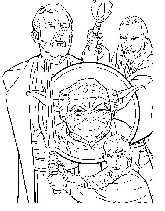 Coloriage Stars Wars A Imprimer Coloriage A Imprimer Star Wars Les Maitres Jedi Gratuit Et