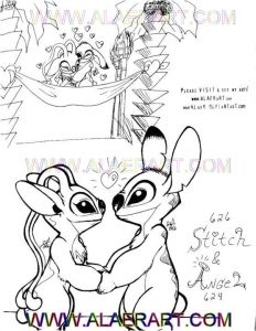 Coloriage Stitch Et Angel Stitch and Angel Lovers by Alaer On Deviantart