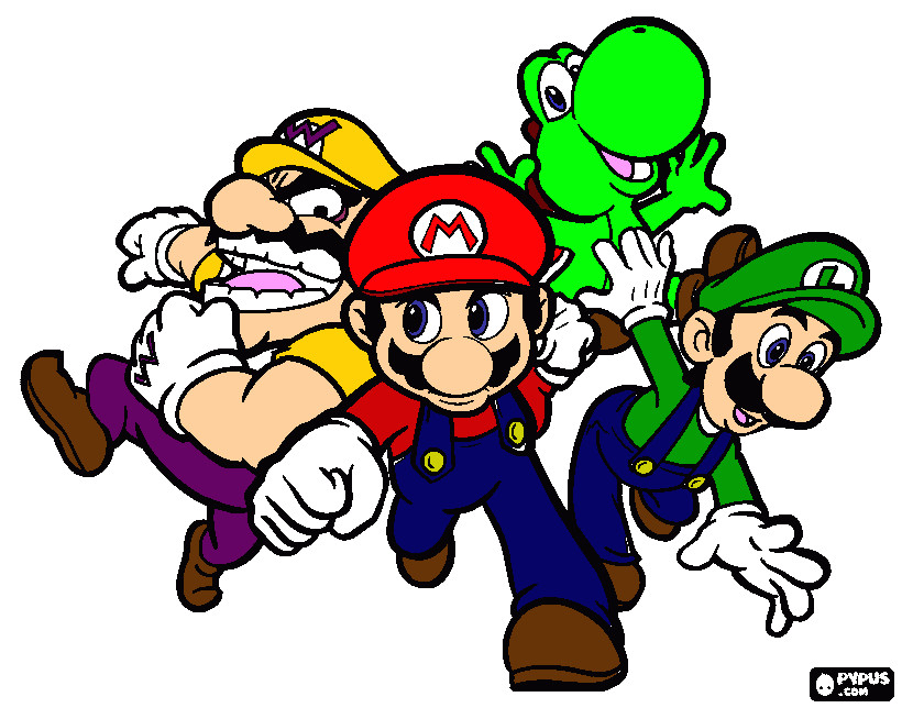 Coloriage Super Mario 64 Super Mario 64 à Colorier Imprimer Super Mario 64