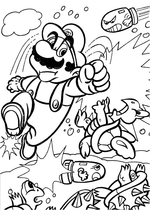 Coloriage Super Mario Bros A Imprimer 35 Dessins De Coloriage Mario à Imprimer