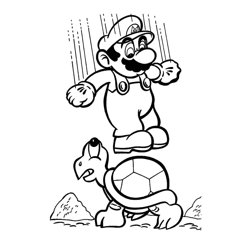Coloriage Super Mario Bros A Imprimer Super Mario Bros 28 Jeux Vidéos – Coloriages à Imprimer