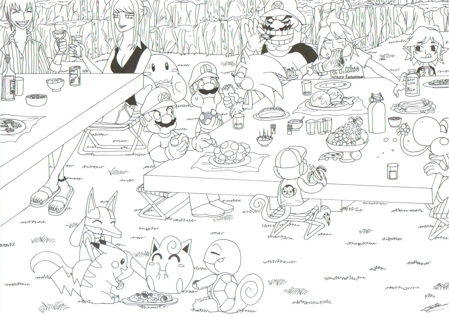 Coloriage Super Smash Bros Brawl Imprimer Evo Magz V4 7