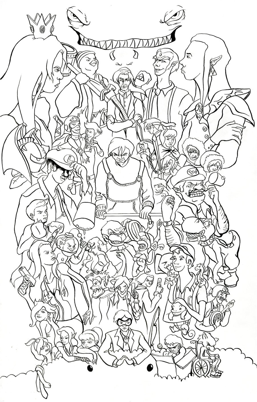 Coloriage Super Smash Bros Brawl Imprimer Evo Magz V4 7