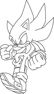 Coloriage Super sonic Et Super Shadow 10 Disegni Da Colorare Mario E sonic Shadow