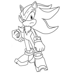 Coloriage Super sonic Et Super Shadow Coloriage sonic Shadow Dessin Gratuit à Imprimer