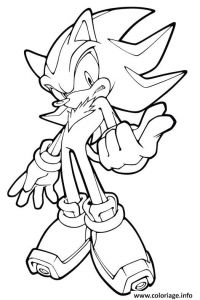 Coloriage Super sonic Et Super Shadow Coloriage Super sonic 82 Dessin