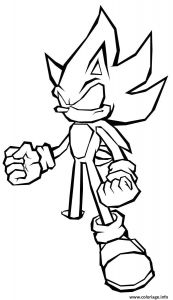 Coloriage Super sonic Et Super Shadow Coloriage Super sonic 92 Dessin