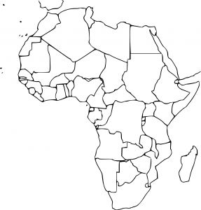 Coloriage Sur L Afrique Carte De L Afrique A Imprimer