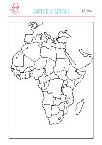 Coloriage Sur L Afrique Carte De L Afrique Momes