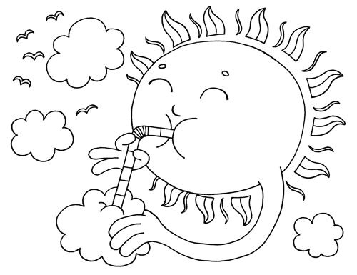 Coloriage Sur L été Coloriages Coloriages Pour L été