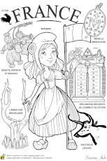 Coloriage Sur La France Coloriage D Un Pays Du Monde La France