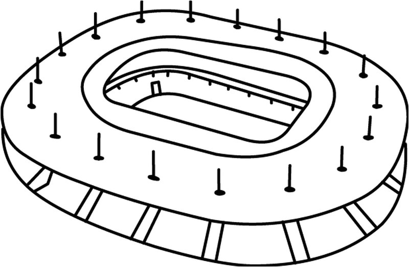 Coloriage Sur La France Dessin Stade De Football