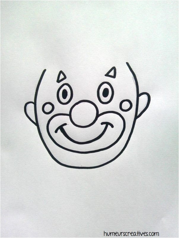 Coloriage Sur Le Carnaval Tªtes De Clowns En Empreintes De Mains