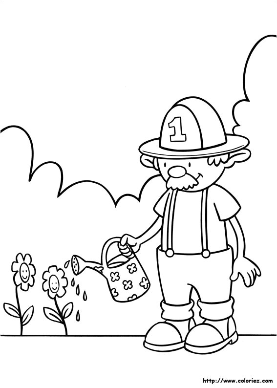 Coloriage Sur Le Jardinage Coloriage Coloriage Du Jardinage