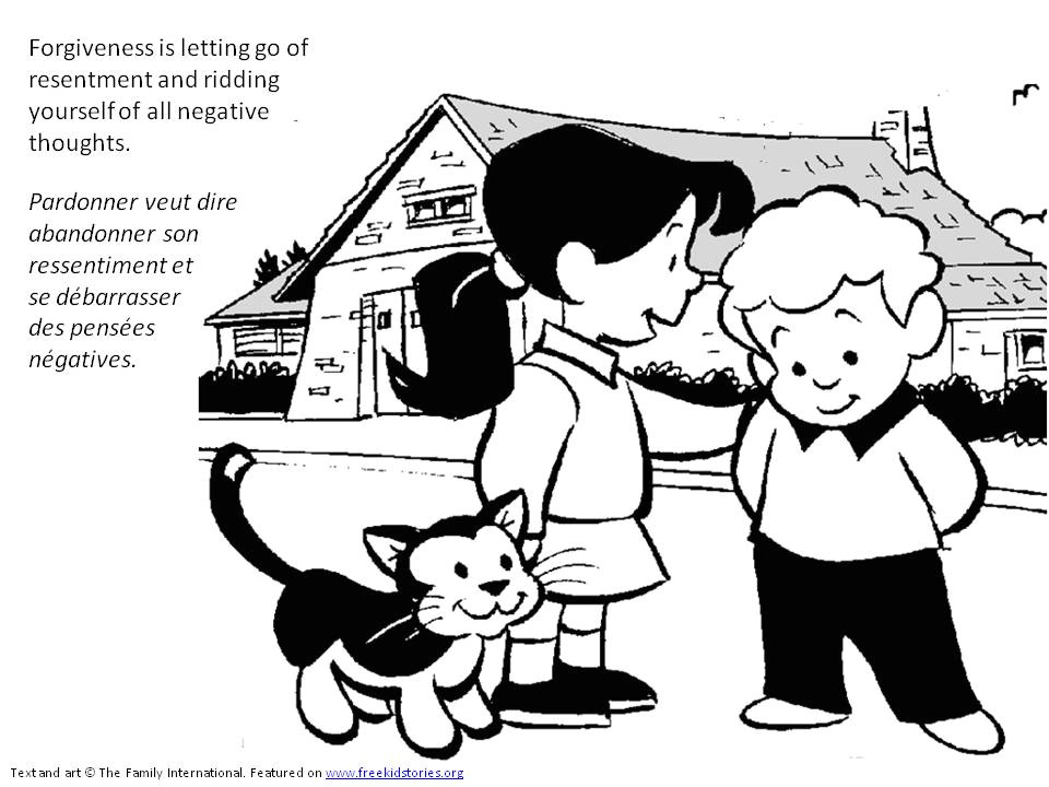 Coloriage Sur Le Pardon Pardon Coloriage Freekidstories
