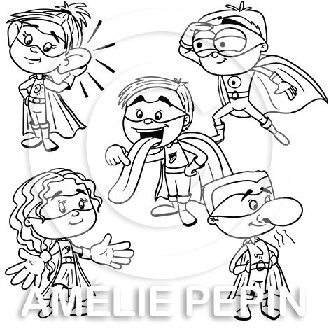 Coloriage Sur Les 5 Sens Coloriage 5 Sens