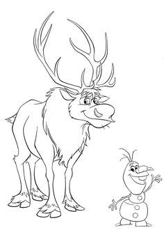 Coloriage Sven Reine Des Neiges Les 234 Meilleures Images De Reine Des Neiges