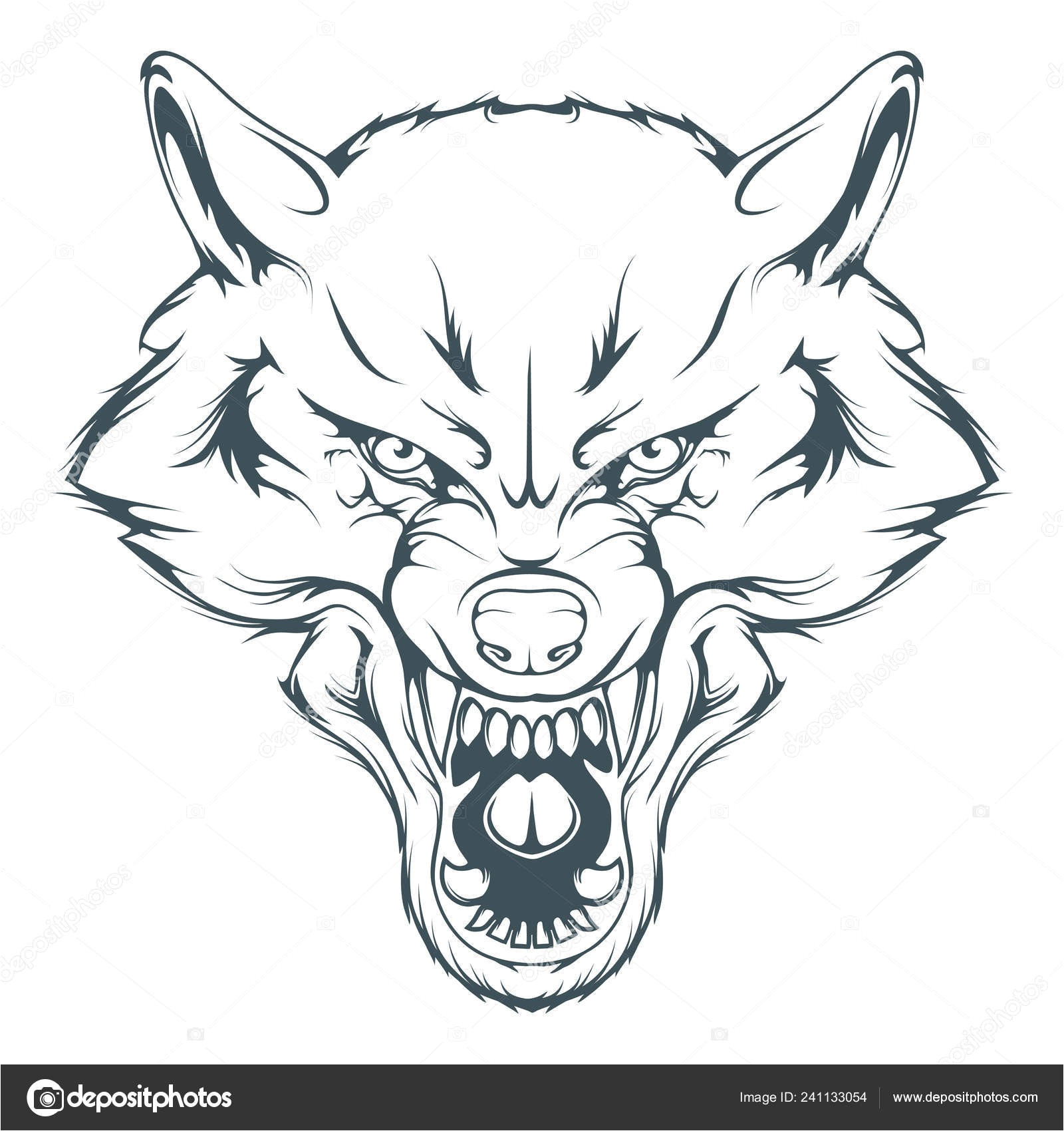 Coloriage Tete De Loup Dessin Facile Animaux Girafe