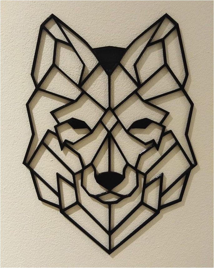 Coloriage Tete De Loup Tªte De Loup 3d Déco   soultz
