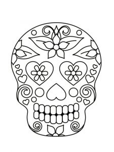Coloriage Tete De Mort Mexicaine A Imprimer 13 Meilleures Images Du Tableau Mexique