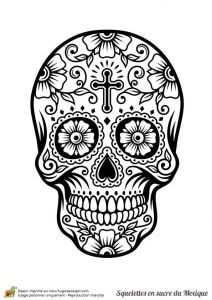 Coloriage Tete De Mort Mexicaine A Imprimer épinglé Par Juanito Olobo Sur Pochoirs Et Stencils
