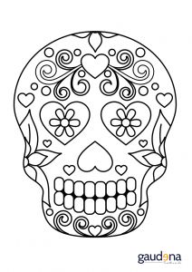 Coloriage Tete De Mort Mexicaine A Imprimer Gratuit épinglé Par Carine Brice Sur Scanncut