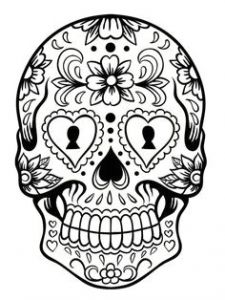 Coloriage Tete De Mort Mexicaine A Imprimer Les 28 Meilleures Images De Coloriage Tªte De Mort