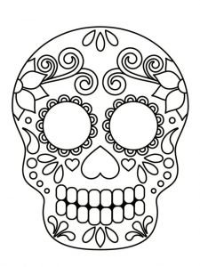 Coloriage Tete De Mort Mexicaine A Imprimer Mexikanischer Schädel Ausmalen 20 Zeichnungen Zum