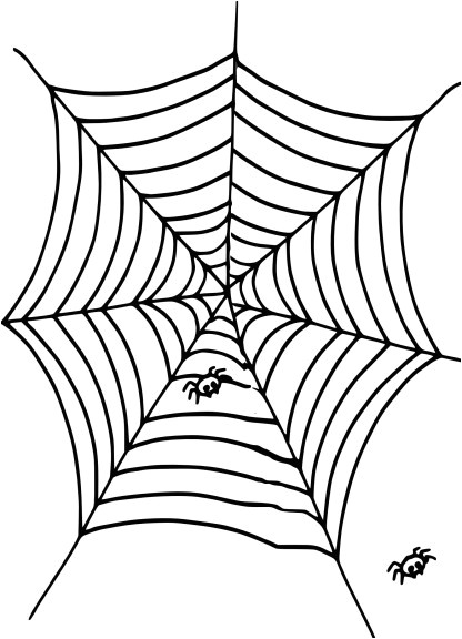 Coloriage toile D Araignée Halloween Coloriage toile D’araignée à Imprimer