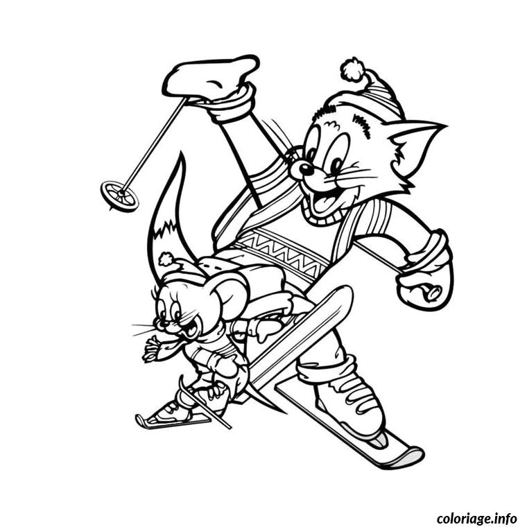Coloriage tom Et Jerry A Imprimer Gratuit Coloriage De Noel tom Et Jerry Dessin