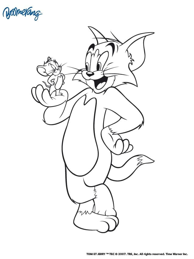 Coloriage tom Et Jerry A Imprimer Gratuit Coloriage De tom Et Jerry A Imprimer