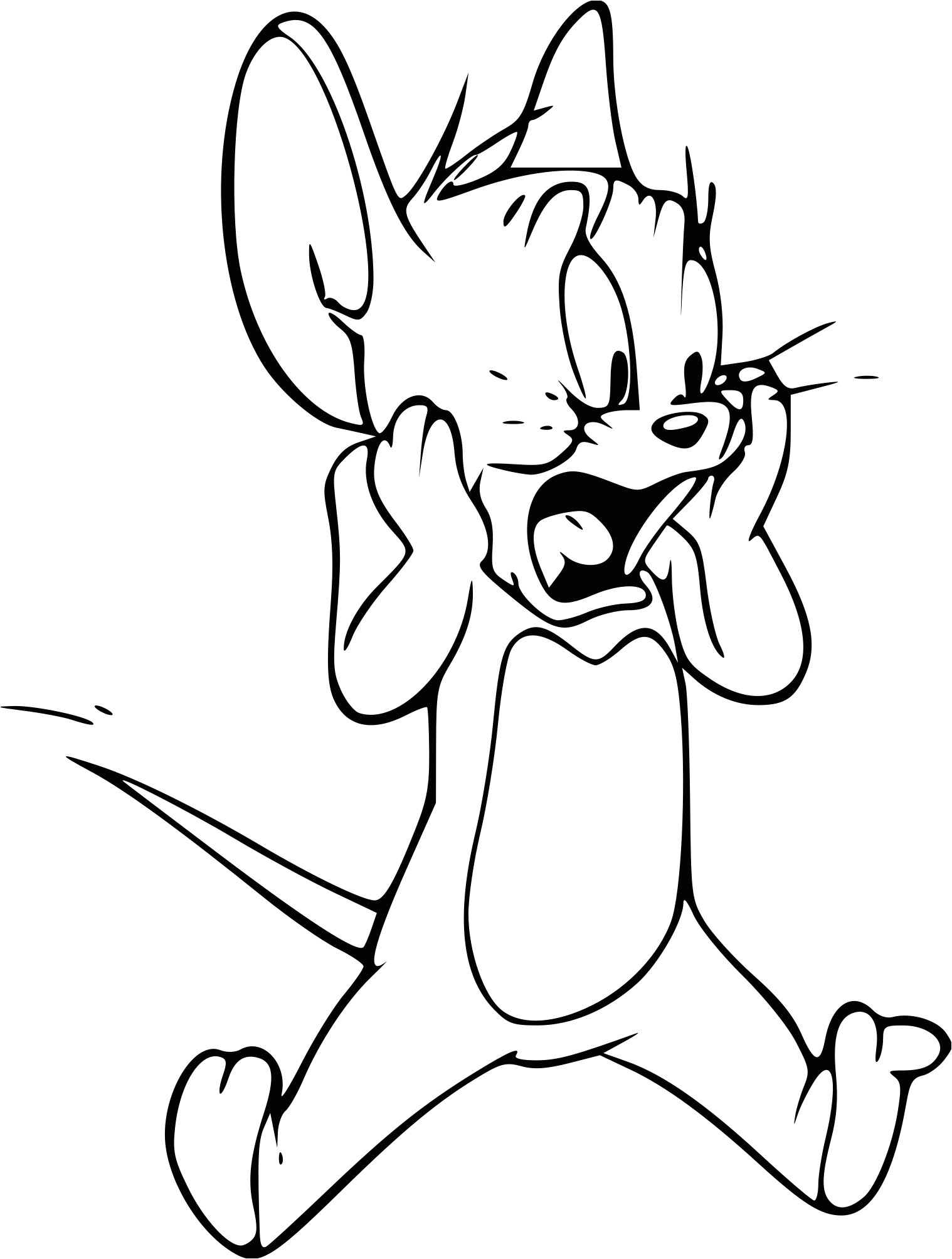 Coloriage tom Et Jerry A Imprimer Gratuit Coloriage Jerry De tom Et Jerry à Imprimer