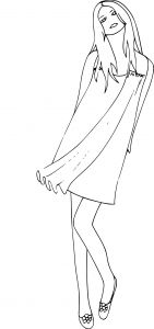 Coloriage top Model Gratuit Coloriage à Imprimer Barbie top Model