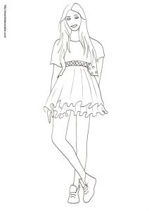 Coloriage top Model Gratuit Coloriage De top Model A Habiller A Imprimer