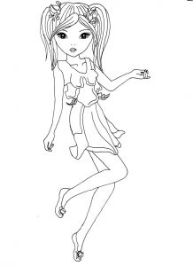 Coloriage top Model Gratuit Coloriage204 Coloriage De top Model A Imprimer