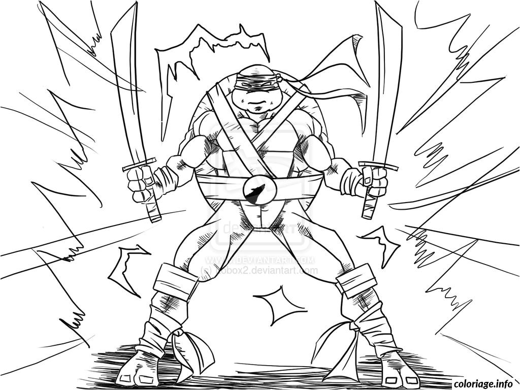 Coloriage tortue Ninja A Imprimer Coloriage tortue Ninja 32 Dessin