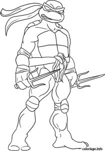 Coloriage tortue Ninja A Imprimer Weapons Free Coloring Pages