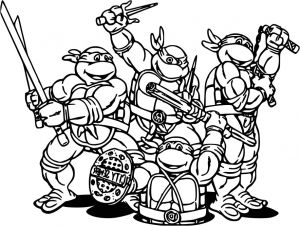 Coloriage tortues Ninja à Imprimer Coloriage Les tortues Ninja à Imprimer Et Colorier