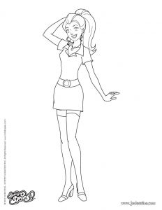 Coloriage totally Spies Sam Coloriages Sam Fashion 1 Fr Hellokids