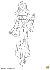 Coloriage totally Spies Sam Sam En Robe De Mariée Est Un Coloriage Des totally Spies