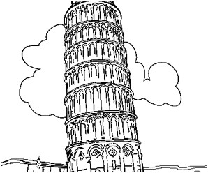 Coloriage tour Eiffel à Imprimer S La tour De Pise Dessin Dessins