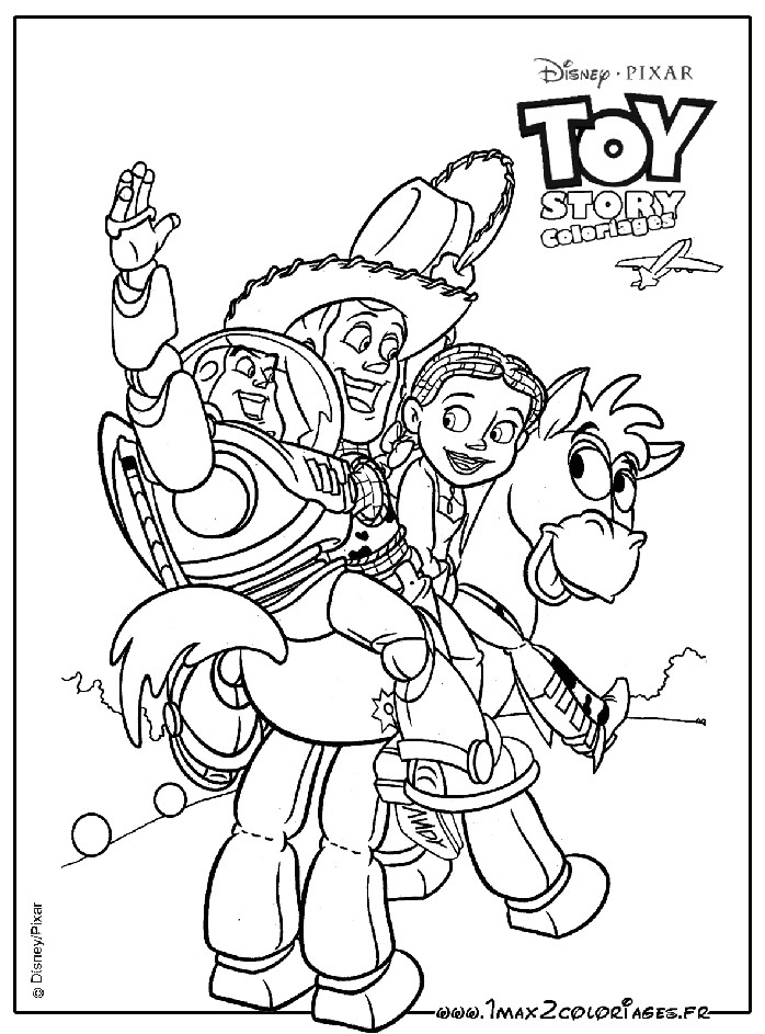 Coloriage toy Story 2 Coloriages Du Film Pixar Walt Disney toy Story 2 Pil