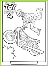 Coloriage toys Story 4 Fourchette Heros Cinema