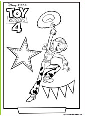 Coloriage toys Story 4 Fourchette Heros Cinema