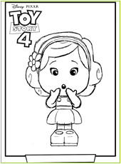 Coloriage toys Story 4 Fourchette Heros Cinema