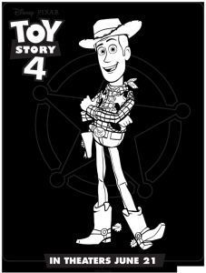 Coloriage toys Story 4 Fourchette New toy Story 4 Free Coloring Sheets April Golightly