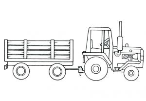 Coloriage Tracteur Avec Remorque Coloriage Tracteur Et Remorque