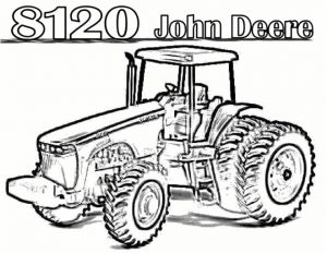 Coloriage Tracteur John Deere Coloriage Tracteur John Deere Dessin Gratuit à Imprimer