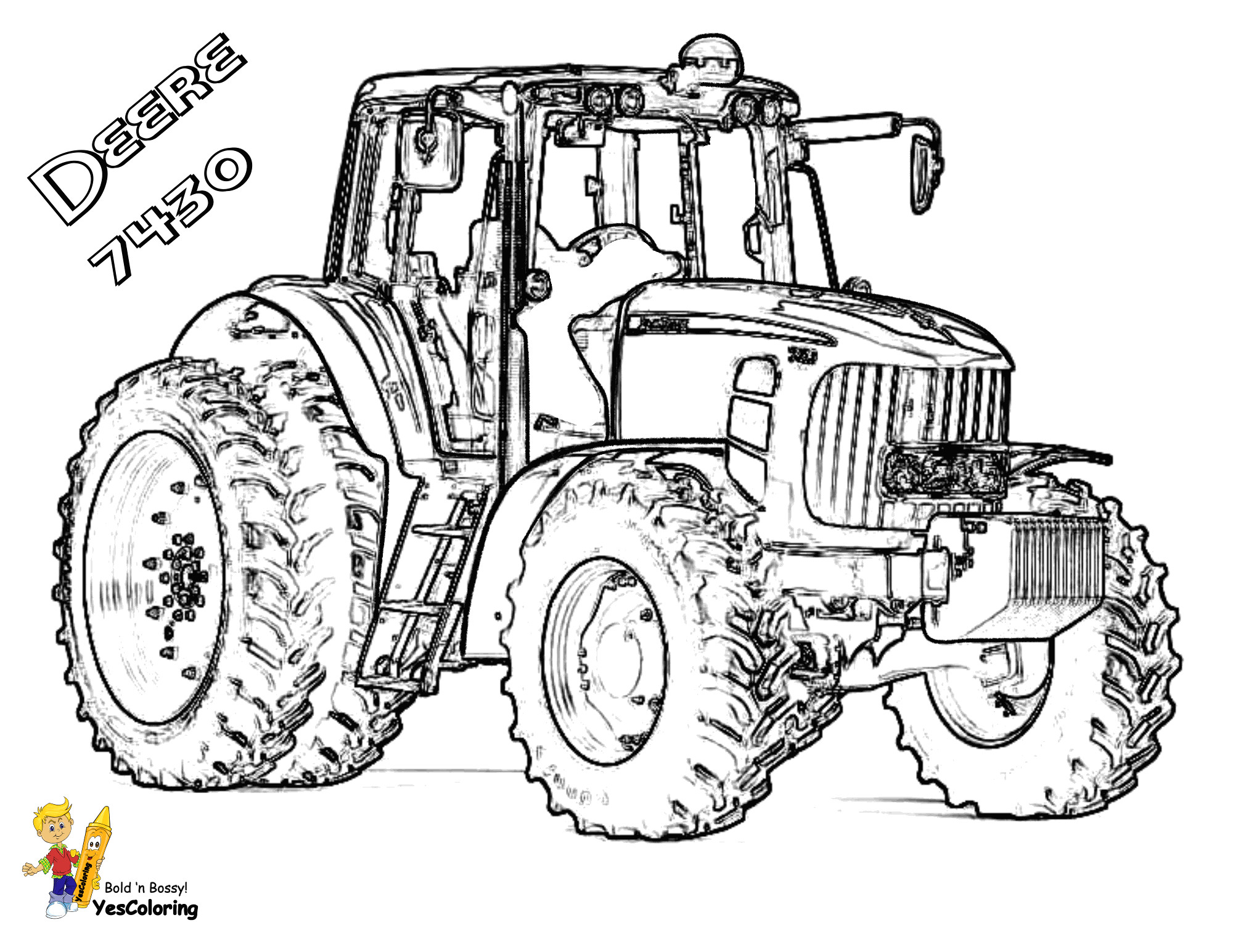 Coloriage Tracteur John Deere Daring John Deere Coloring Free John Deere