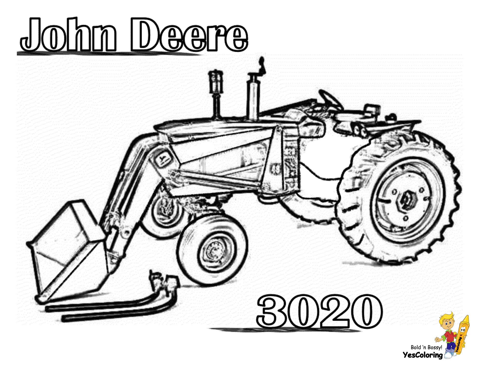 Coloriage Tracteur John Deere Daring John Deere Coloring Free John Deere